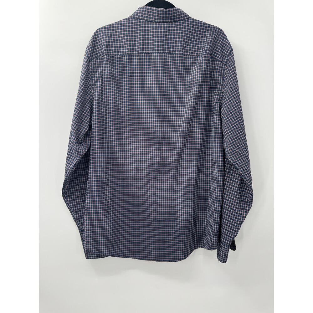 UNTUCKit Men's Blue Plaid‎ Button-Up Long Sleeve Dress Shirt Size XL - Picture 2 of 4